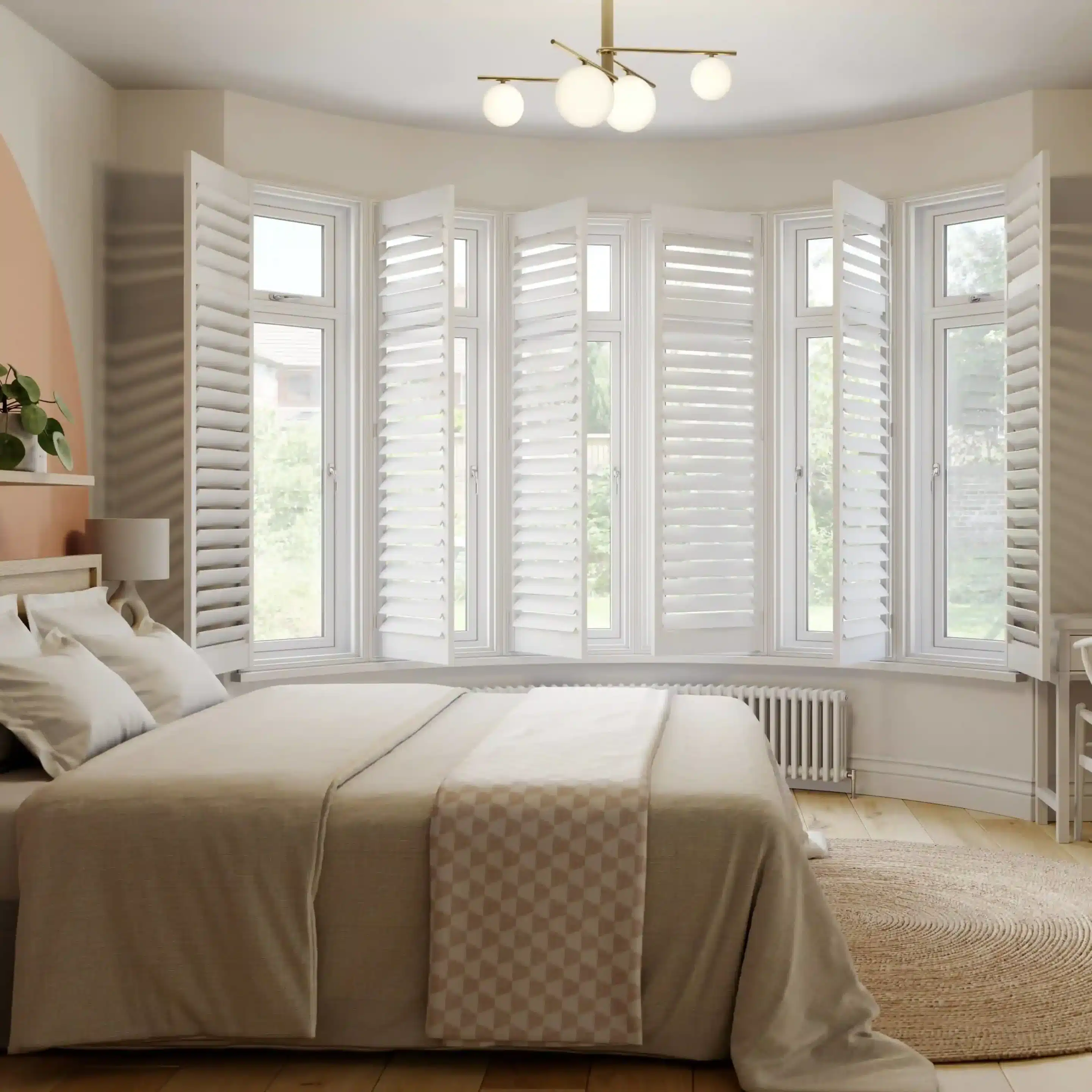 Custom Shutters for Bay Windows Des Moines