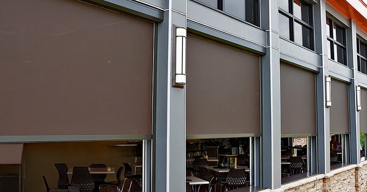 Commercial Patio Shades for Des Moines Restaurants & Breweries